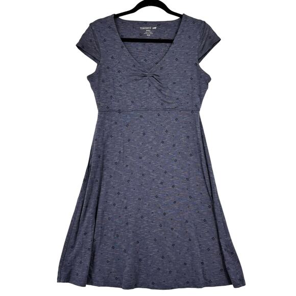 Toad&Co Dresses & Skirts - Toad & Co Rosemarie Athletic Dress A Line Cap Sleeve Gorpcore Blue Gray Size S
